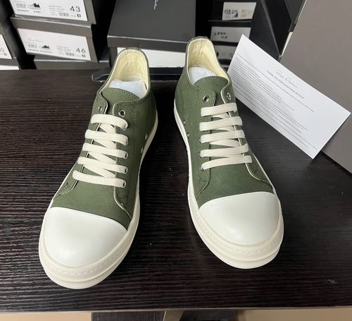 Rick Owens Big Triangle Leather Sneakers