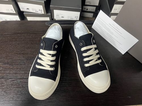 Rick Owens Big Triangle Leather Sneakers