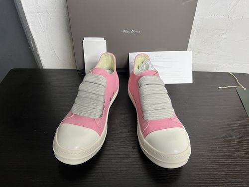 Rick Owens Big Triangle Leather Sneakers