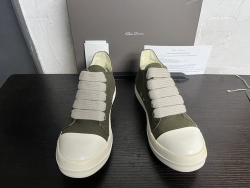Rick Owens Big Triangle Leather Sneakers