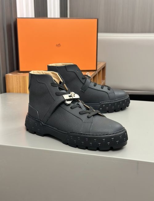 Hermes Funk Ankle Boots With Kelly Buckle