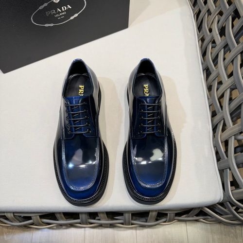 Prada Patent Leather Loafers With Triangle Logo