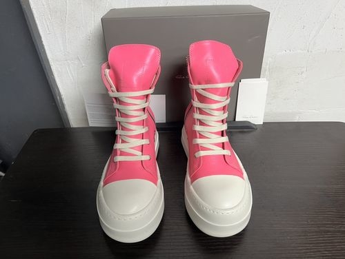 Rick Owens Large Triangle Leather Casual Sneakers