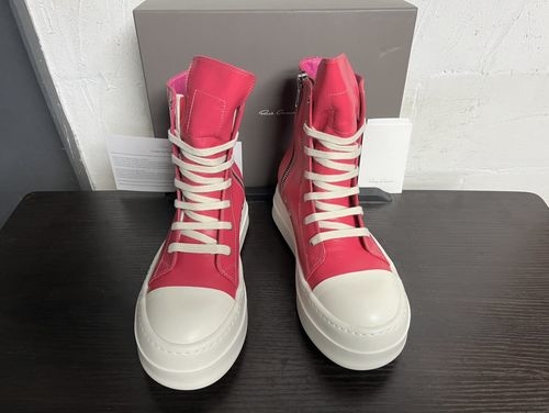 Rick Owens Large Triangle Leather Casual Sneakers