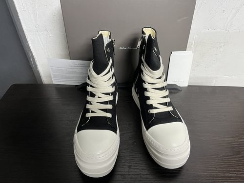 Rick Owens Large Triangle Leather Casual Sneakers