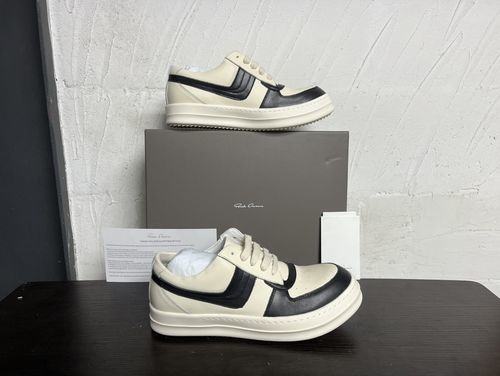 Rick Owens Big Triangle Casual Leather Sneakers