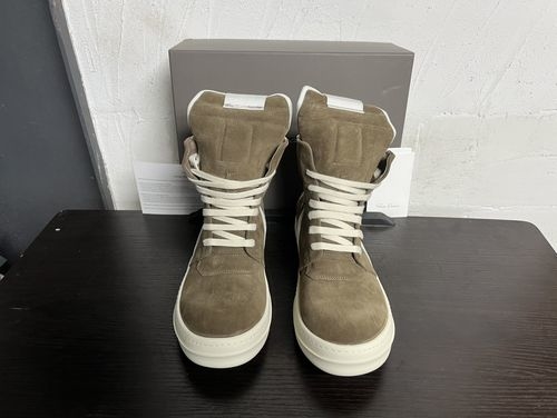 Rick Owens Inverted Triangle Calfskin Casual Shoes
