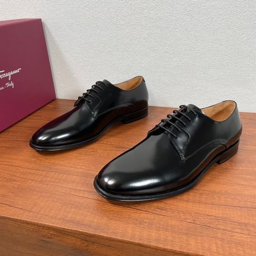 Ferragamo Classic Leather Derby Shoes