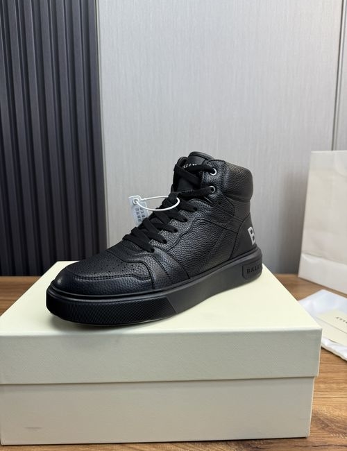Bally Cowhide Stitched Elastic Cloth Sneakers