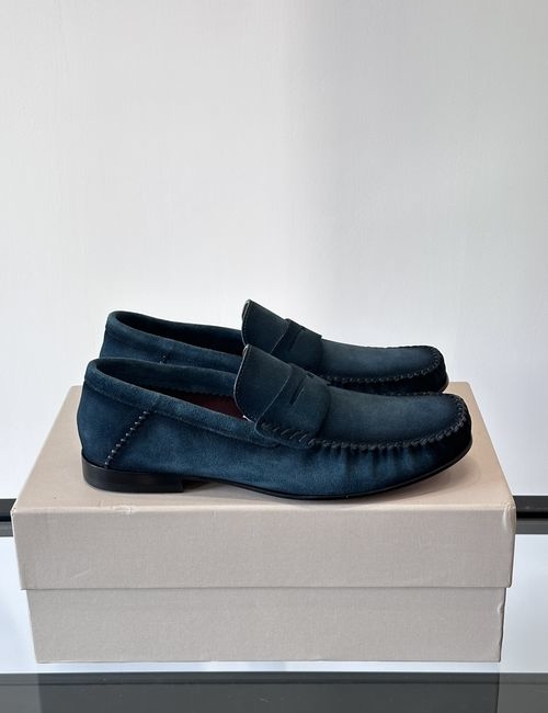 Santoni Handcrafted Calfskin Leather Sole Dress Shoes