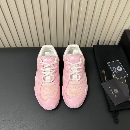 Versace GALAXIA Sneakers Mixed Upper Greca Pattern Outsole