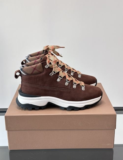 Burberry Classic High-Top Thick-Sole Sneakers