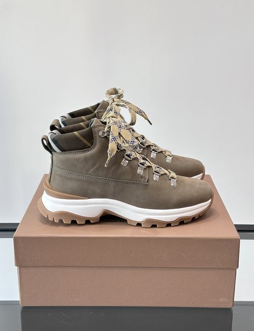 Burberry Classic High-Top Thick-Sole Sneakers