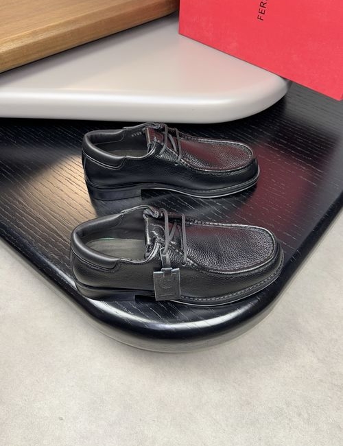 Ferragamo Premium Dress Shoes With Hand-stitched Thread