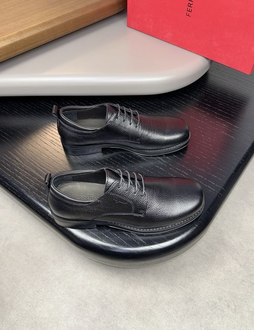 Ferragamo Premium Dress Shoes With Embossed Logo