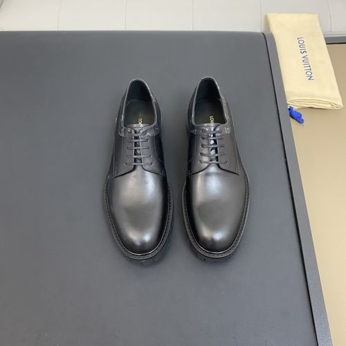 Louis Vuitton LV Suede Leather Dress Lace-up Shoes
