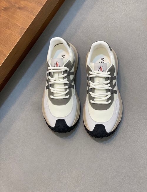 Moncler Cowhide Sneakers With TPU Rubber Sole