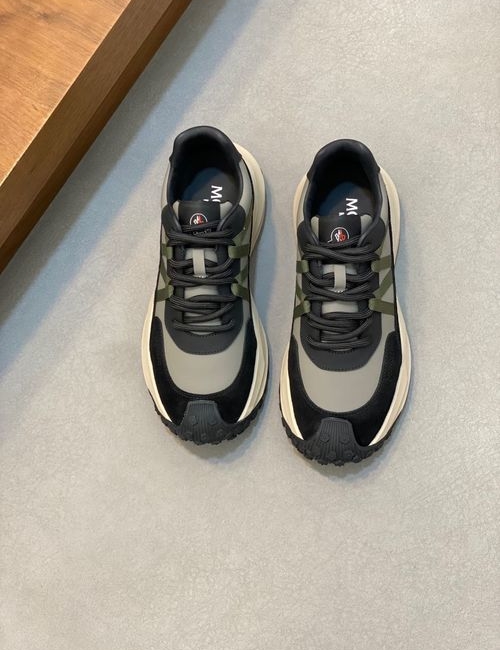 Moncler Cowhide Sneakers With TPU Rubber Sole
