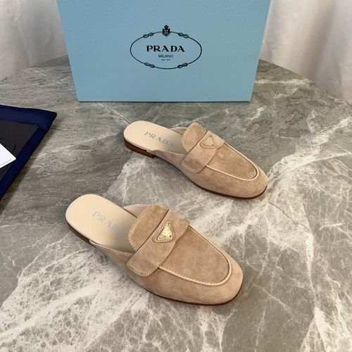 Prada Full-grain Leather Mules