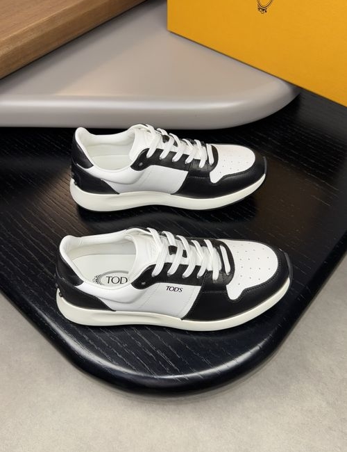 Tods Nappa Cowhide Leather Casual Shoes