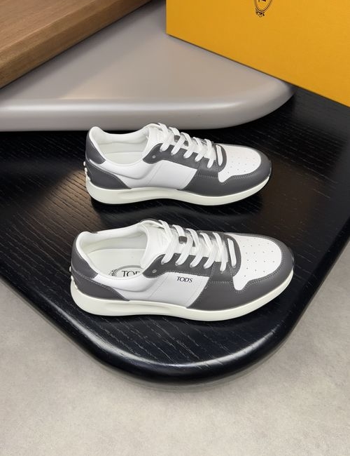 Tods Nappa Cowhide Leather Casual Shoes