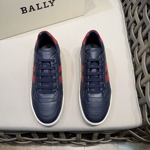 Bally Nappa Leather Casual Sneakers Non-slip Sole