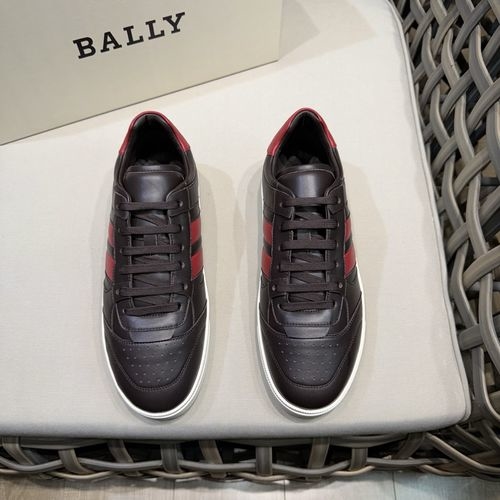 Bally Nappa Leather Casual Sneakers Non-slip Sole