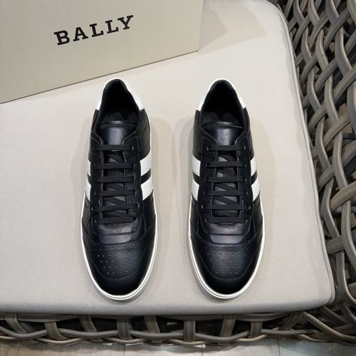 Bally Nappa Leather Casual Sneakers Non-slip Sole