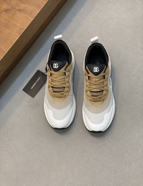 Dolce & Gabbana DG Leather Stitching Casual Shoes
