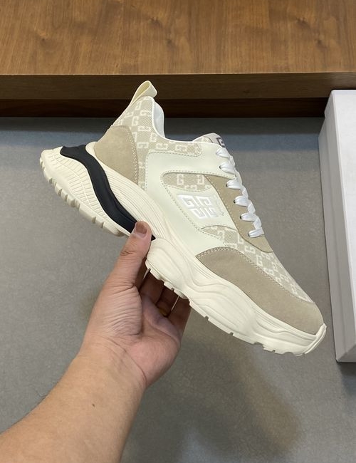 Givenchy GIV 1 Casual Sneakers Calfskin Stitching Logo Lightweight Sole