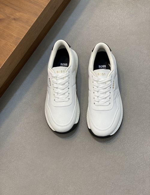 Hugo Boss Calfskin Flying Woven Casual Sneakers