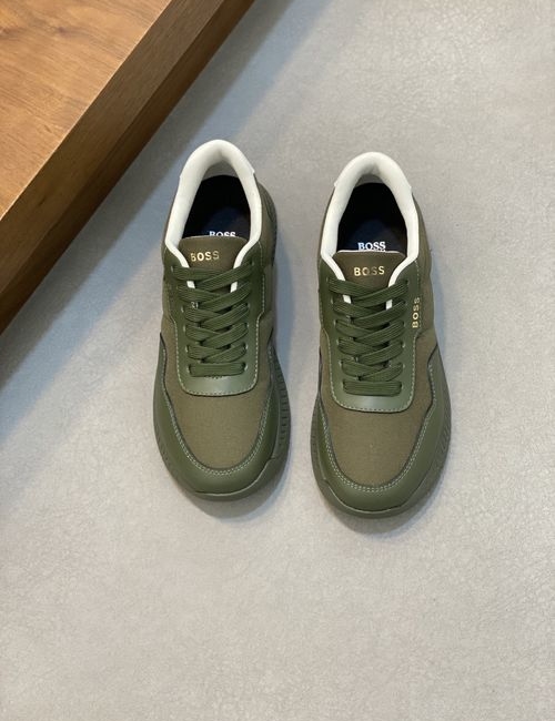 Hugo Boss Calfskin Flying Woven Casual Sneakers
