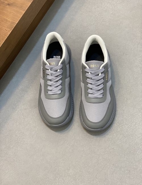 Hugo Boss Calfskin Flying Woven Casual Sneakers