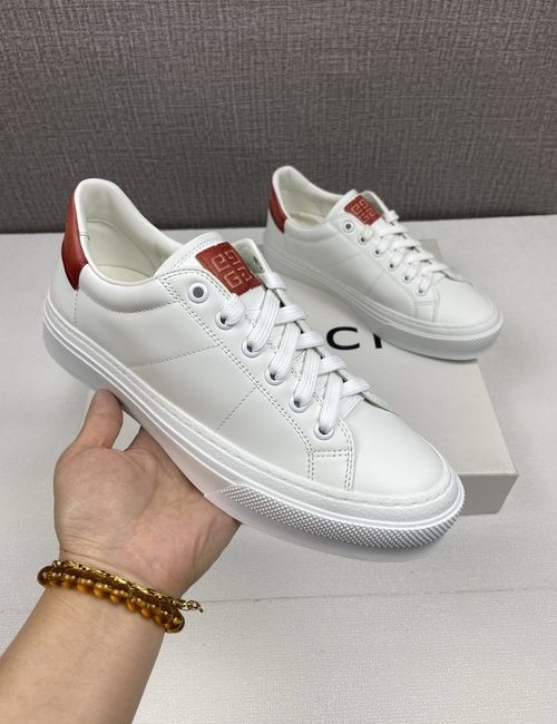 Givenchy Embossed 4G Logo Leather Sneakers