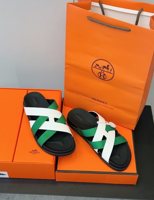 Hermes Cowhide Woven Casual Sandals