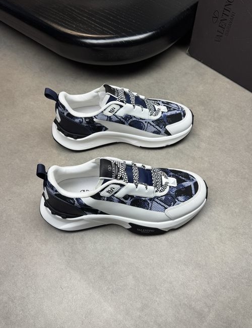 Valentino Nappa Leather Canvas Casual Sneakers