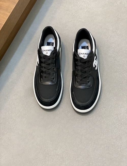 Chanel Breathable Suede Running Shoes With Reflective Trim