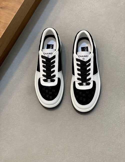 Chanel Breathable Suede Running Shoes With Reflective Trim