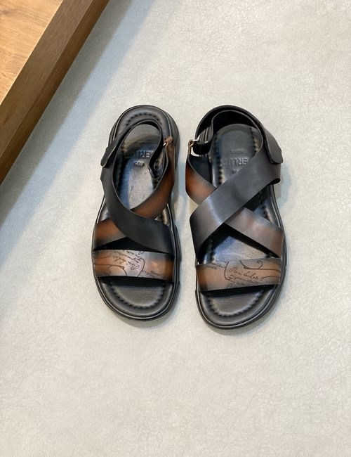 Berluti Genuine Leather Sandals