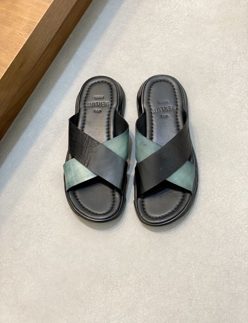 Berluti Genuine Leather Slides