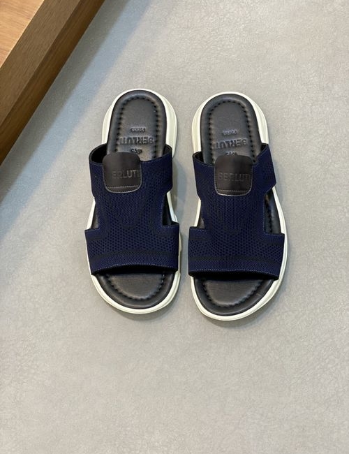 Berluti Flyknit Slides Handmade Cowhide Outsole
