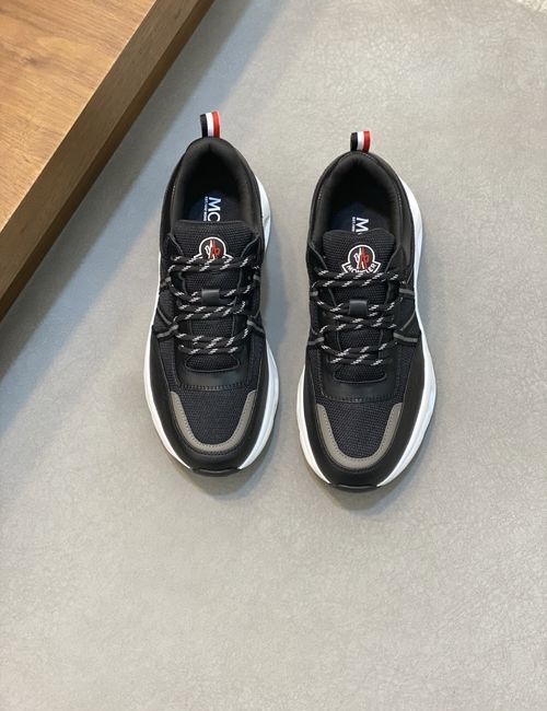 Moncler Stitched Leather TPU Sole Sneakers