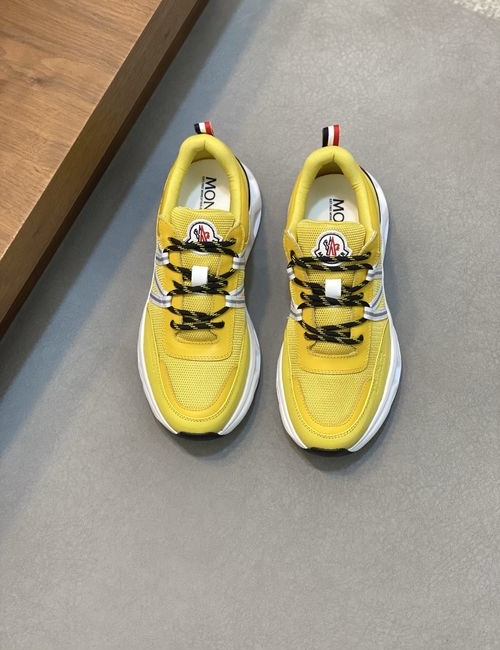 Moncler Stitched Leather TPU Sole Sneakers