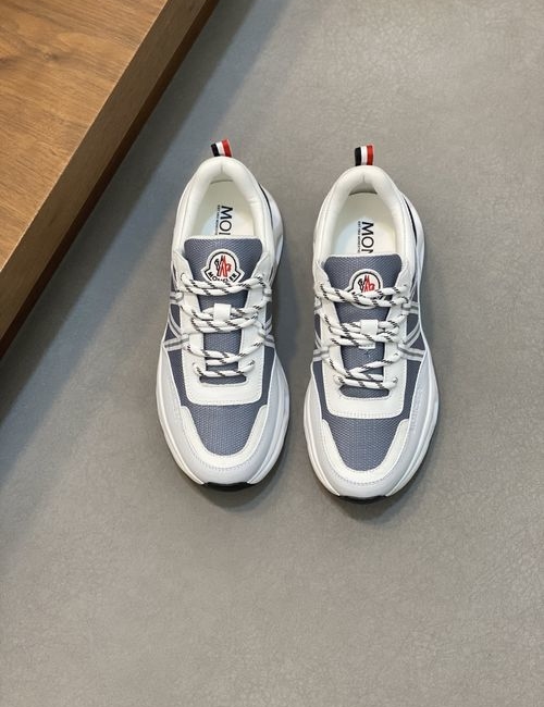 Moncler Stitched Leather TPU Sole Sneakers