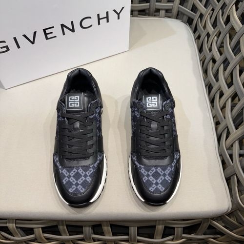 Givenchy Matte Leather Casual Shoes With GVC Detail