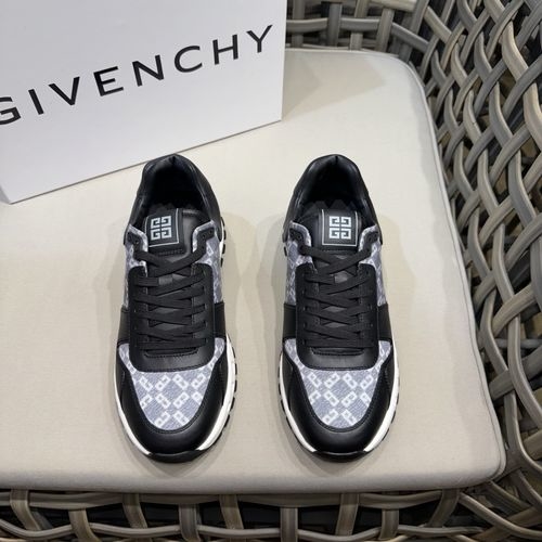 Givenchy Matte Leather Casual Shoes With GVC Detail