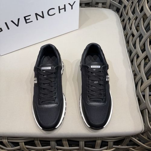 Givenchy Matte Leather Casual Shoes With GVC Detail