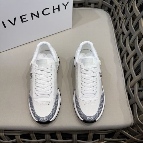 Givenchy Matte Leather Casual Shoes With GVC Detail