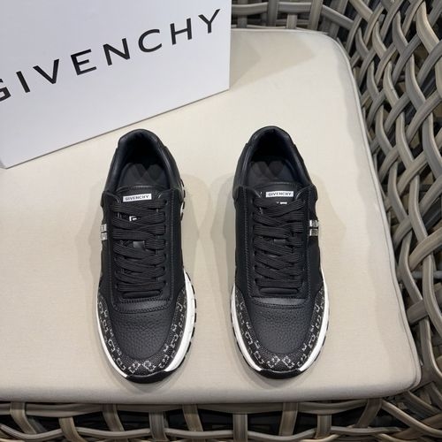 Givenchy Matte Leather Casual Shoes With GVC Detail