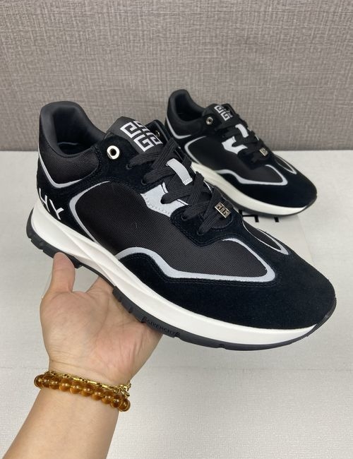Givenchy Giv Runner Suede Leather Nylon Sneakers